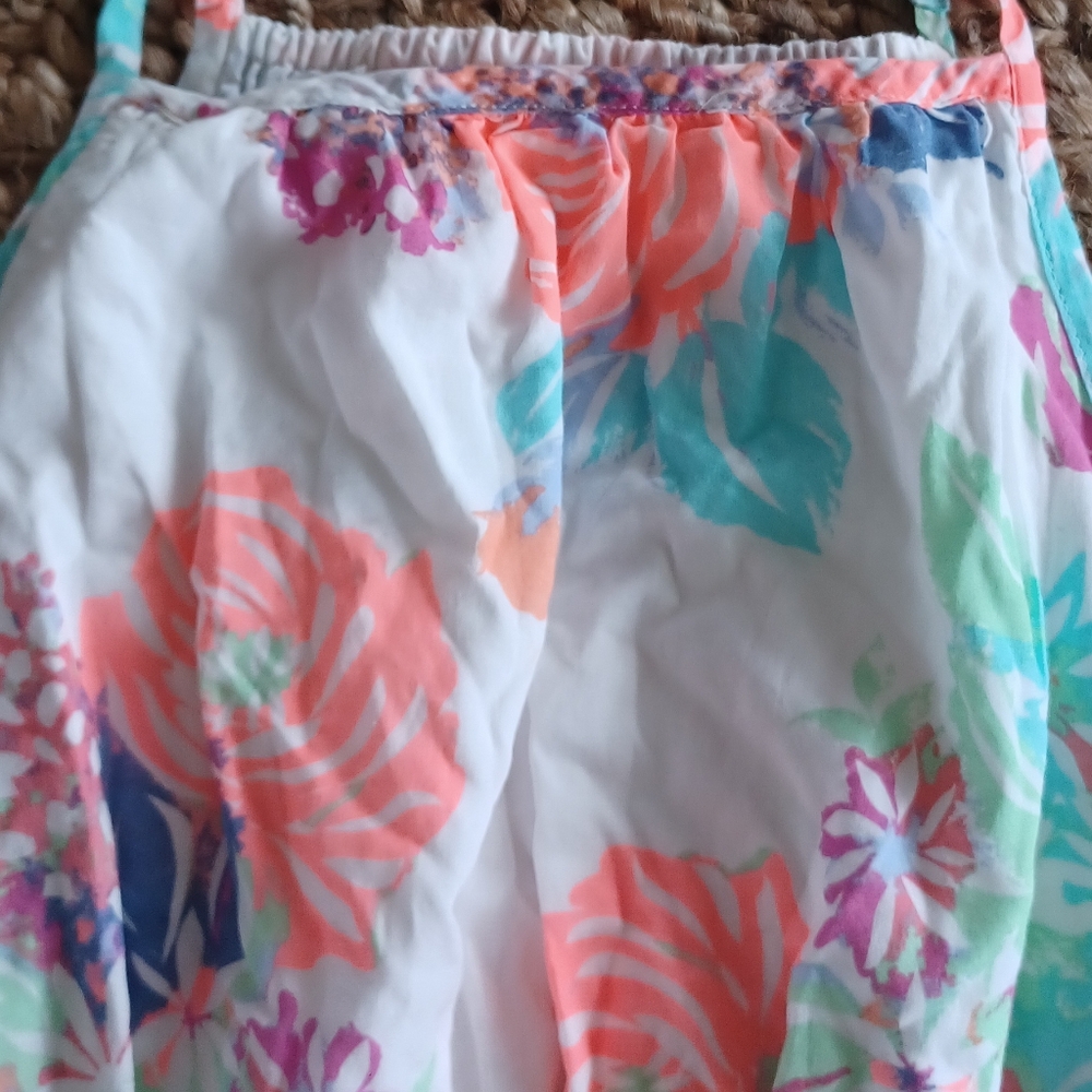 Old navy colorfully girl dress sz 8 summer floral lightweight cruise resort - Picture 4 of 6